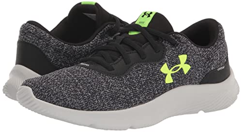 Under Armour Men's Mojo 2 Running Shoe, (007) Black/Black/Lime Surge, 13