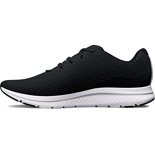 Under Armour Men's Charged Impulse 3 Running Shoe, (001) Black/Black/Metallic Silver, 9.5