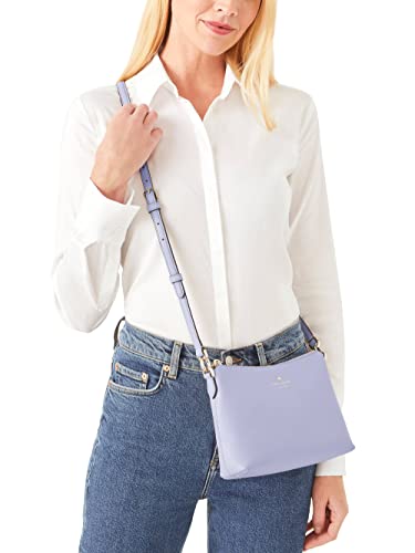 Kate Spade Bailey Textured Leather Crossbody Bag Purse Handbag (Viola Flower)