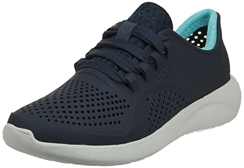 Crocs Women's Literide Pacer Lace-Up Sneakers, Navy/Ice Blue, 11 Women