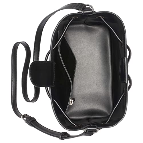 Calvin Klein Gabrianna Novelty Bucket Shoulder Bag, Black Multi Pieced