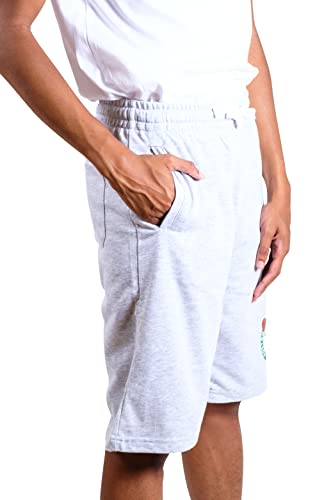 Ultra Game NBA Boston Celtics Mens French Terry Shorts, Heather Gray, X-Large