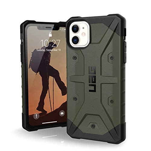 URBAN ARMOR GEAR UAG Designed for iPhone 11 [6.1-inch Screen] Pathfinder Feather-Light Rugged [Olive Drab] Military Drop Tested iPhone Case