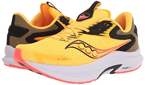 Saucony Men's AXON 2 Running Shoe, VIZIGLD/VIZIRED, 14