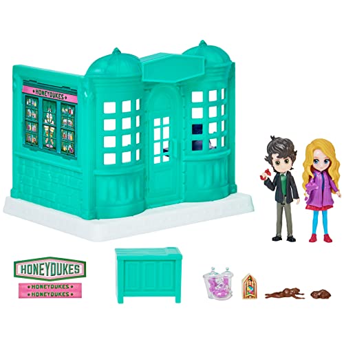 Wizarding World Harry Potter, Magical Minis Honeydukes Sweet Shop with 2 Exclusive Figures and 5 Accessories, Kids Toys for Ages 6 and up