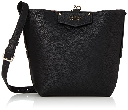 GUESS Womens Eco Brenton Bucket bag, Black, One Size US