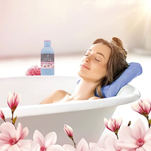 Felce Azzurra Sakura Flowers - Oriental Essence Body Wash - Fine And Elegant Fragrance - Transparent Freshness Of The Freesia - Cherry Blossom Melts With The Delicacy Of The Peony Petals - 22 Oz