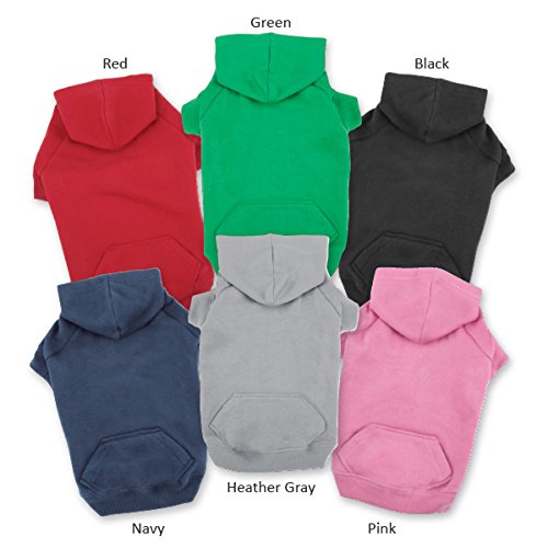 Casual Canine Basic Hoodie for Dogs, 8' XS, Pink
