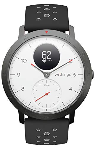 Withings Steel HR Sport Hybrid Smartwatch (40mm) - Activity, Sleep, Fitness and Heart Rate Tracker with Connected GPS, Smart Notifications, Water Resistant with 25-Day Battery Life