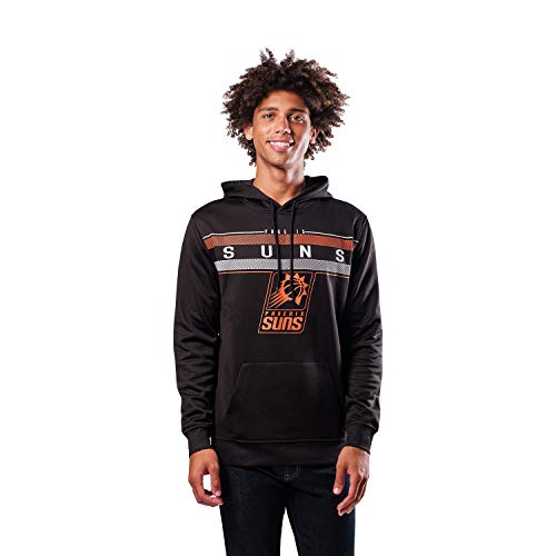 Ultra Game mens Poly Midtown NBA Men s Fleece Hoodie Pullover Sweatshirt, Black, Small US