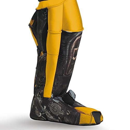 Disguise Men's Hasbro Transformers Age Of Extinction Movie Bumblebee Theatrical with Vacuform Plus 3D Costume, Black/yellow, X-Large/42-46