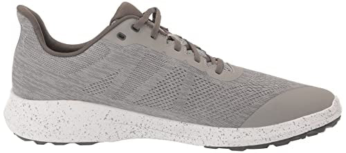 FootJoy Men's FJ Flex Golf Shoe, Heather Grey/Black, 8