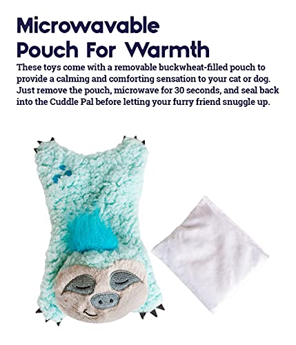 Petstages Cuddle Pal Microwaveable Plush Sloth Dog/Cat Toy