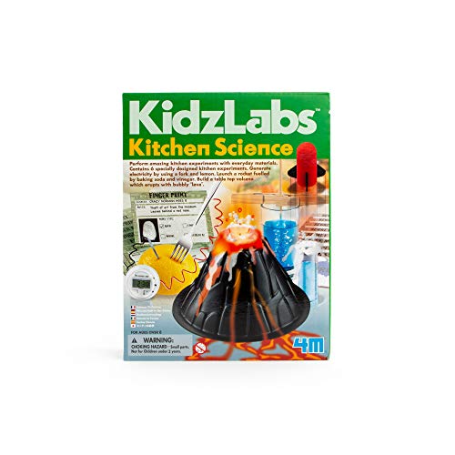 4M Kitchen Science Kit - DIY Chemistry Experiment Lab Stem Toys Gift for Kids and Teens, Boys and Girls (3806)