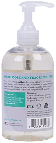 Better Life Natural Hand and Body Soap, Unscented, 12 Ounces 2424L