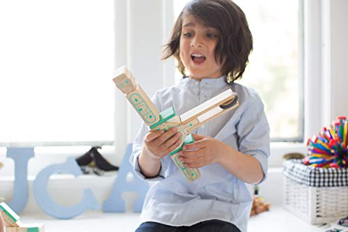 Tegu Magbot Magnetic Wooden Block Set, 1-99 years old, 9 pieces