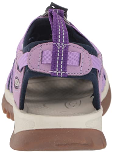 KEEN Women's Whisper Closed Toe Sport Sandals, Chalk Violet/English Lavender, 6.5