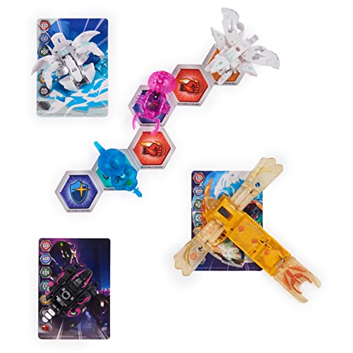 Bakugan Evolutions, Wrath and Insectra Battle Strike Pack, Includes 6 Bakugan Action Figures, 9 Trading Cards and 8 BakuCores, Kids Toys for Boys, Ages 6 and Up