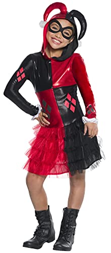 Rubie's Costume Girls DC Comics Harley Quinn Costume, Medium, Multicolor