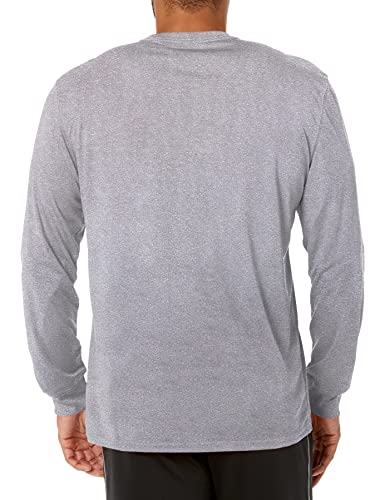 Ultra Game -NBA Men's Active Long Sleeve Pullover T-Shirt Heather Gray Small