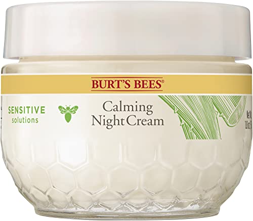 BURT'S BEES Calming Night Cream with aloe and Rice milk,1.8 oz