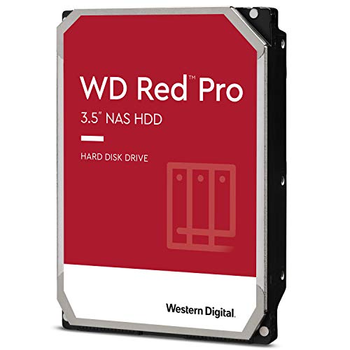 Western Digital 8TB WD Red Pro NAS Internal Hard Drive HDD - 7200 RPM, SATA 6 Gb/s, CMR, 256 MB Cache, 3.5' - WD8003FFBX