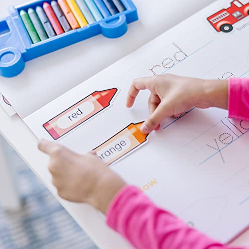 Melissa and Doug Activity Pad Bundle - Alphabet, Colors and Shapes and Numbers - Sticker And Coloing Activity Books For Girls And Boys, Great Travel Toy