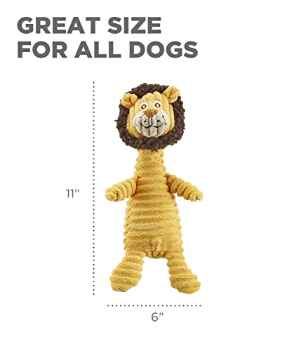 Charming Pet Squeakin' Squiggles Lion Plush Dog Toy