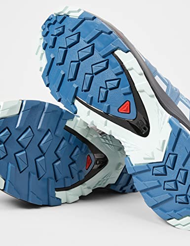 Salomon XA PRO 3D v8 Trail Running Shoes for Women, Ashley Blue/Ebony/Opal Blue, 8