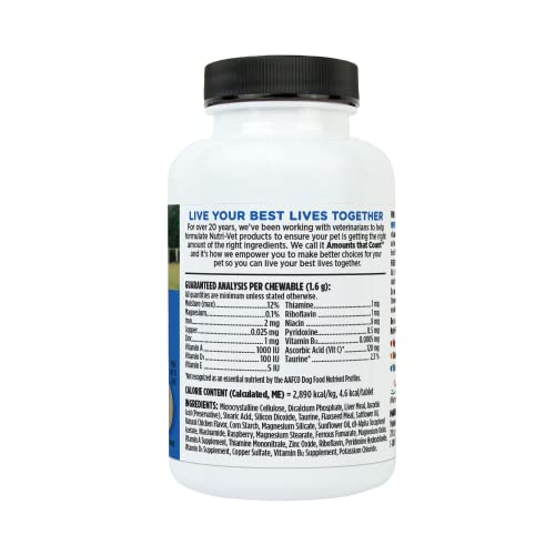 Nutri-Vet Multi-Vite Chewables for Puppies | Formulated with Vitamins and Minerals to Support Balanced Diet | 60 Count
