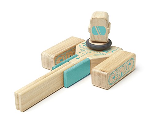 Tegu Magbot Magnetic Wooden Block Set, 1-99 years old, 9 pieces