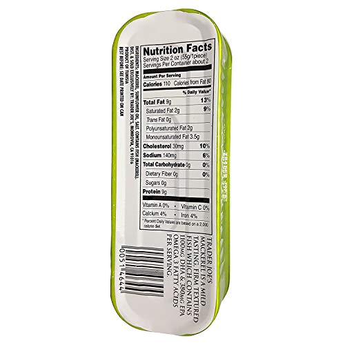 Wild Caught Boneless and Skinless Mackerel, (3 Pack) - Trader Joe's