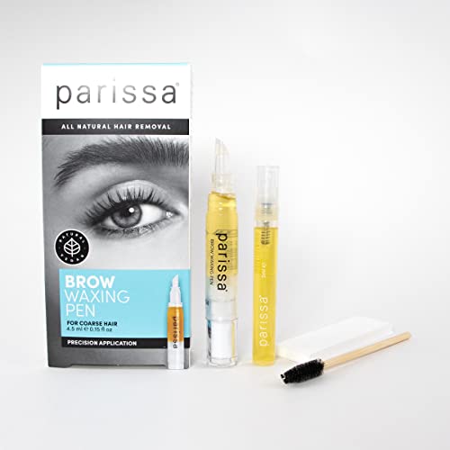 Parissa Brow Waxing Pen, Salon-Style Hair Removal for Precise Eyebrow Shaping, Quick and Mess-Free, At-Home Waxing Kit