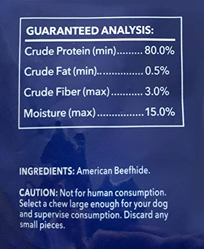 Pet Factory 100% Made in USA Beefhide 5' Chip Rolls Dog Chew Treats - Natural Flavor, 22 Count/1 Pack