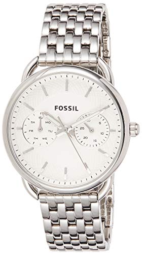 Fossil Women's Tailor Quartz Stainless Steel Multifunction Watch, Color: Silver (Model: ES3712)