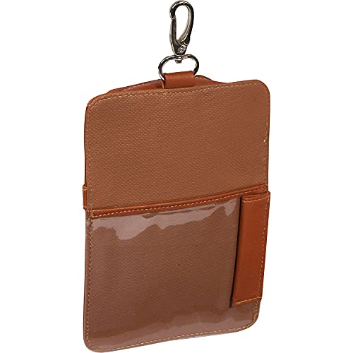 Piel Leather All In One Golf Pouch, Saddle, One Size