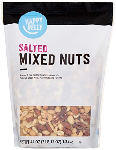 Amazon Brand - Happy Belly Mixed Nuts, Roasted and Sea Salted, 44 Ounce
