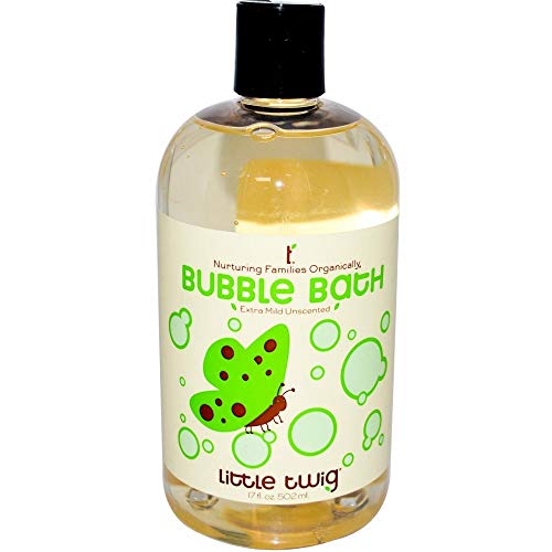 Little Twig Bubble Bath, Natural Plant Derived Formula, Fragrance Free, 17 fl oz.