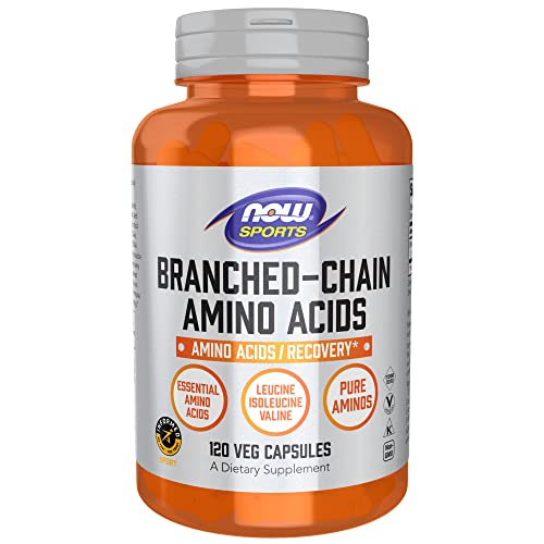 NOW Sports Nutrition, Branched Chain Amino Acids, With Leucine, Isoleucine and Valine, 120 Veg Capsules