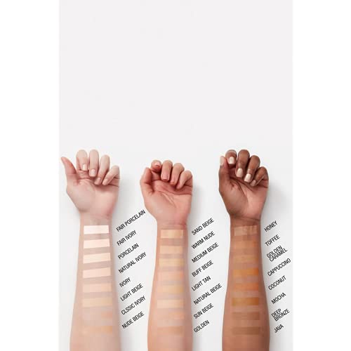 Maybelline Super Stay Full Coverage Liquid Foundation Active Wear Makeup, Up to 30Hr Wear, Transfer, Sweat and Water Resistant, Matte Finish, Light Beige, 1 Count