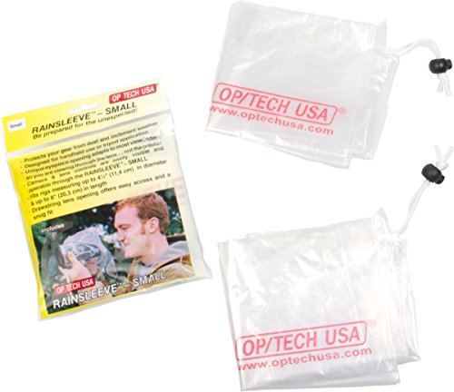 OpTech USA | Rainsleeve Series | Small | Clear | 2 Pack