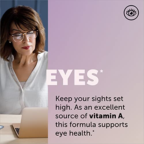 SmartyPants Multivitamin for Women 50+: Omega-3 DHA, Zinc for Immunity, Vitamins D3, C, B6, Biotin, Folate, Vitamin B12, Vitamin A for Eyes, One Per Day, 30 Capsules, 30 Day Supply