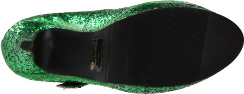 Ellie Shoes Women's 421-Jane-G Maryjane Pump,Green Glitter,8 M US