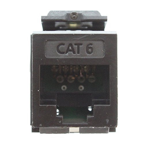 Leviton 61110-RB6 eXtreme 6+ QuickPort Connector, CAT 6, Brown