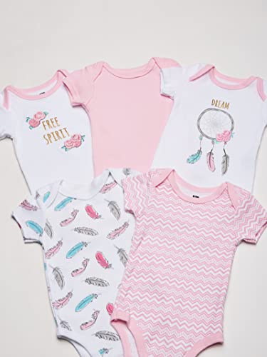 Hudson Baby Unisex Baby Cotton Bodysuits Dream Catcher, 3-6 Months