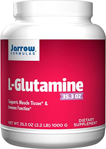 Jarrow Formulas L-Glutamine - Amino Acid for Digestive and GI Health - Supports Muscle Tissue and Immune Support - 100% L-Glutamine - Dietary Supplement - 2.2 lb Powder - 500 Servings (PACKAGING MAY VARY)