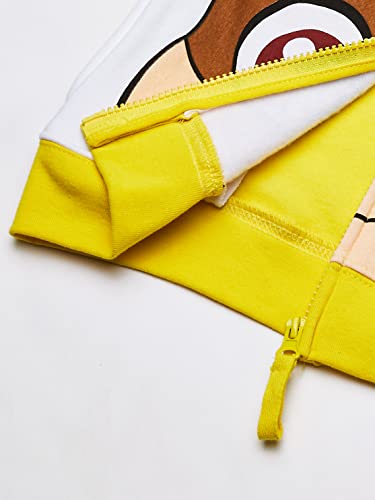 Nickelodeon Toddler Boys' Paw Patrol Character Big Face Zip-Up Hoodies, Rubble Yellow, 3T