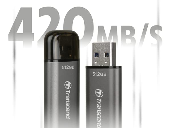 Transcend 512GB JetFlash 920 USB 3.2 Gen 1 Flash Drive TS512GJF920