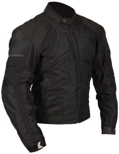 Milano Sport Gamma Motorcycle Jacket (Black, X-Large)