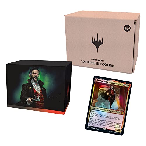 Magic The Gathering Innistrad: Crimson Vow Commander Deck – Vampiric Bloodline (Black-Red) | Minimal Packaging Version